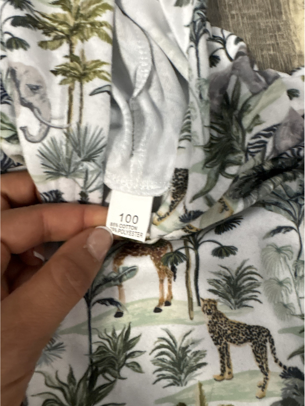 Kids Safari Animal Hooded Towel Poncho Jungle Print Swim Beach Cover Up